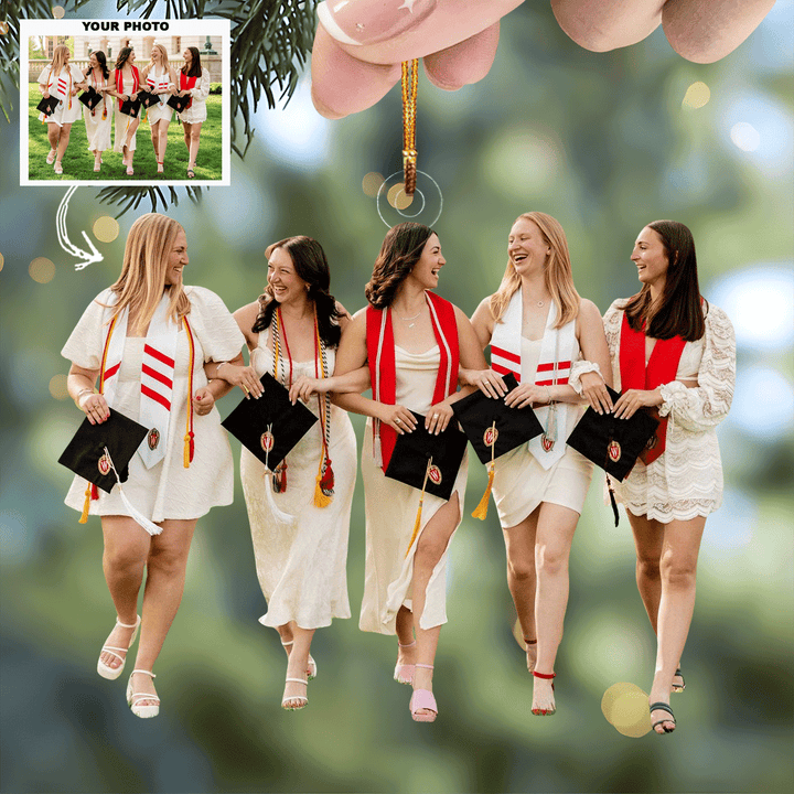 2024 Graduation Day Joy - Personalized Photo Mica Ornament - Christmas Gifts For Bestie, Sister