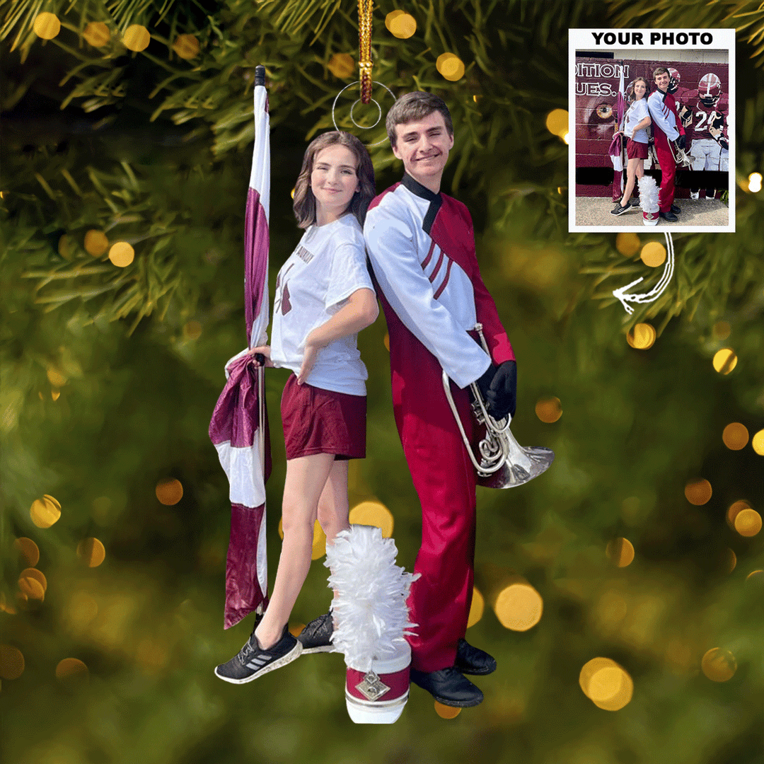 Field Of Beats - Personalized Photo Mica Ornament - Gift For Friends, Family Members