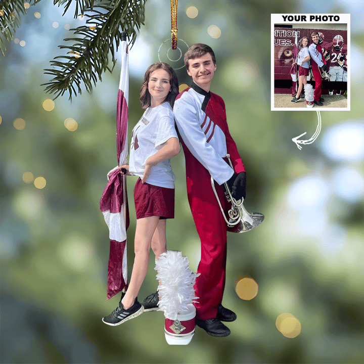 Field Of Beats - Personalized Photo Mica Ornament - Gift For Friends, Family Members