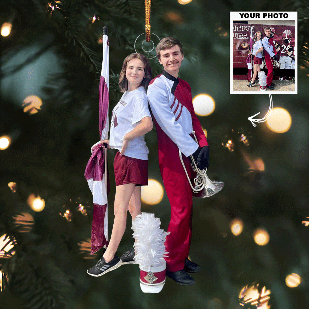 Field Of Beats - Personalized Photo Mica Ornament - Gift For Friends, Family Members