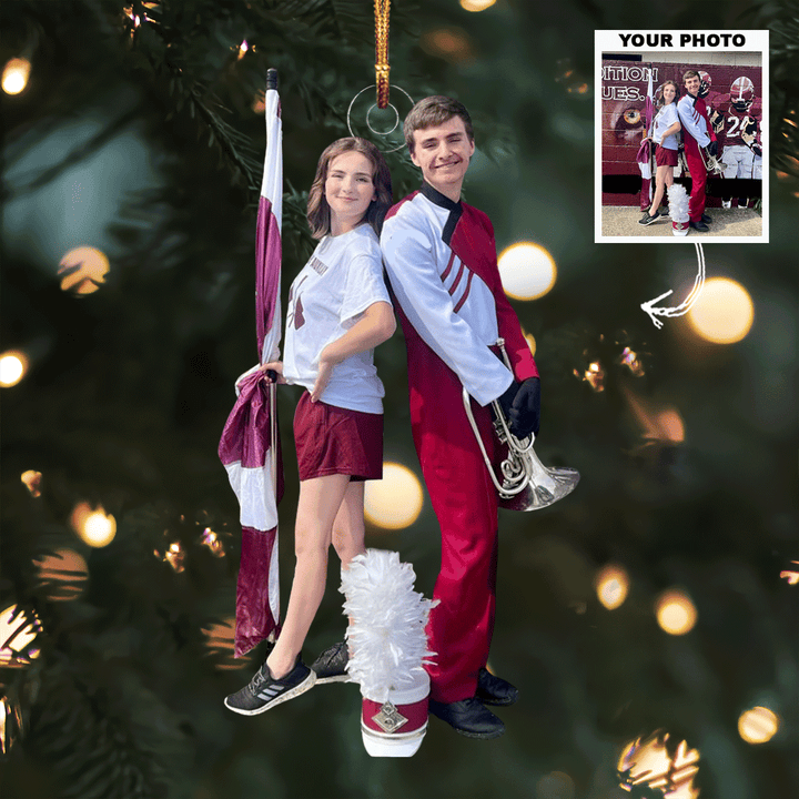 Field Of Beats - Personalized Photo Mica Ornament - Gift For Friends, Family Members