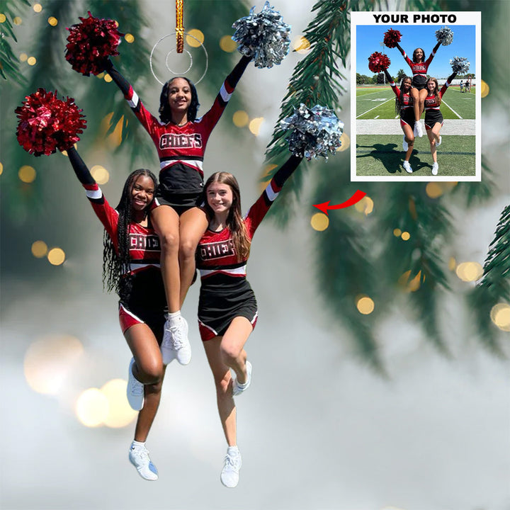 Spirit Squad - Personalized Photo Mica Ornament - Gift For Friend Lover, Family Member