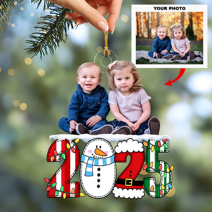 Any Moment Counts - Customized Photo Ornament - Christmas Gift For Family Members UPL0LDH002