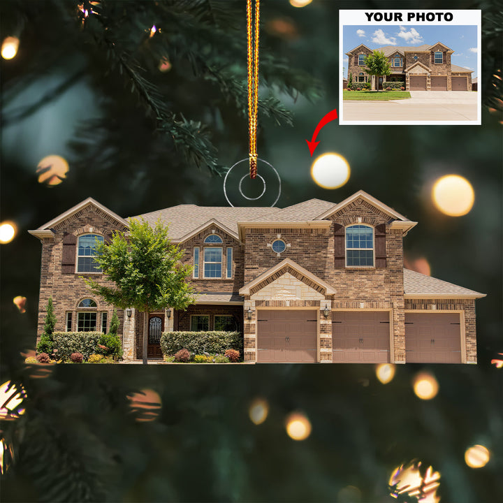 Brickhouse Beauty - Personalized Photo Mica Ornament - Gift For Family, Family Members