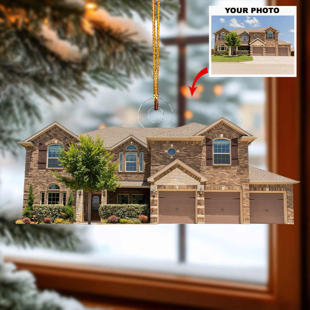 Brickhouse Beauty - Personalized Photo Mica Ornament - Gift For Family, Family Members