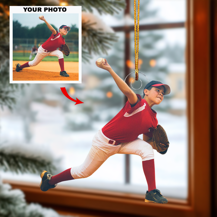 Good Shot - Personalized Photo Mica Ornament - Christmas Gift For Sport Lover