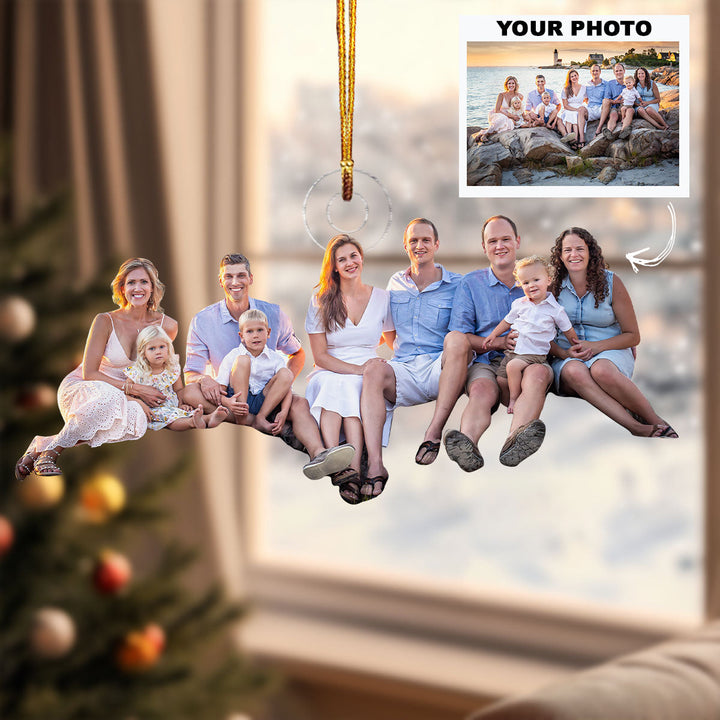 Legacy of Love - Personalized Photo Mica Ornament - Christmas Gift For Family Members