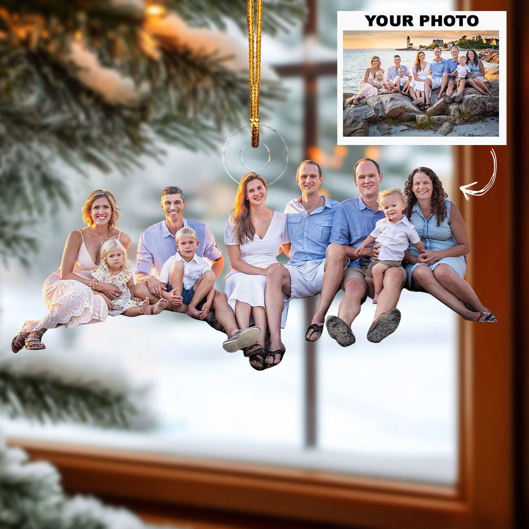 Legacy of Love - Personalized Photo Mica Ornament - Christmas Gift For Family Members