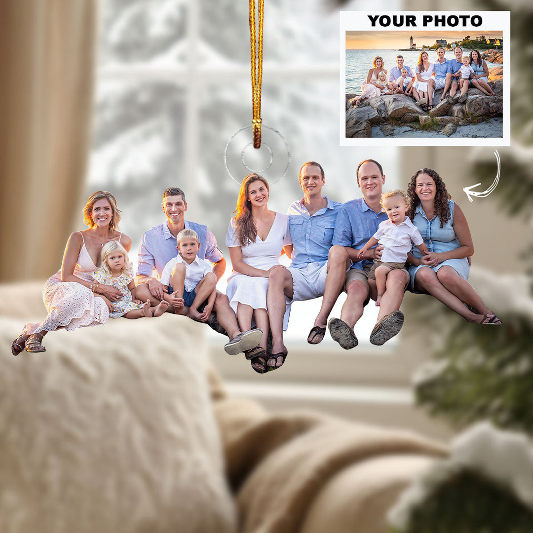 Legacy of Love - Personalized Photo Mica Ornament - Christmas Gift For Family Members