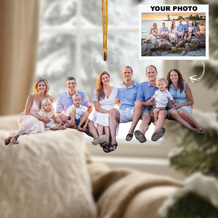 Legacy of Love - Personalized Photo Mica Ornament - Christmas Gift For Family Members