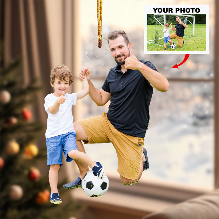 Coachs Pride and Joy - Personalized Photo Mica Ornament - Christmas Gift For Sport Lovers, Soccer Lovers