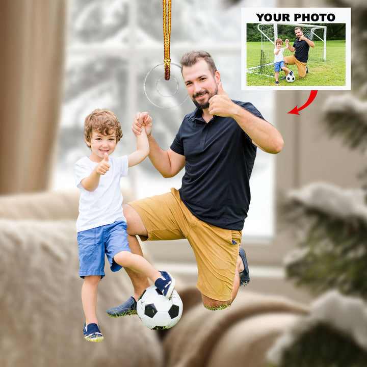 Coachs Pride and Joy - Personalized Photo Mica Ornament - Christmas Gift For Sport Lovers, Soccer Lovers