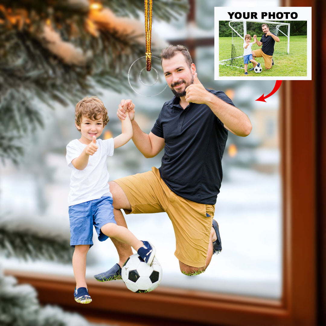 Coachs Pride and Joy - Personalized Photo Mica Ornament - Christmas Gift For Sport Lovers, Soccer Lovers