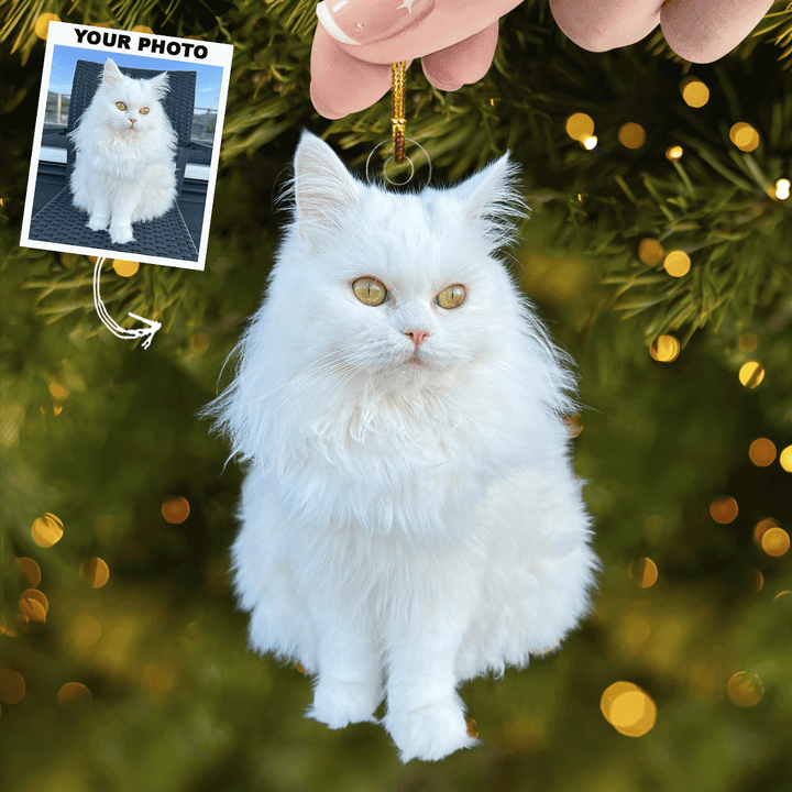 Jingle Paws - Personalized Photo Mica Ornament - Christmas Gift For Pet Lovers, Dog Lovers, Cat Lovers