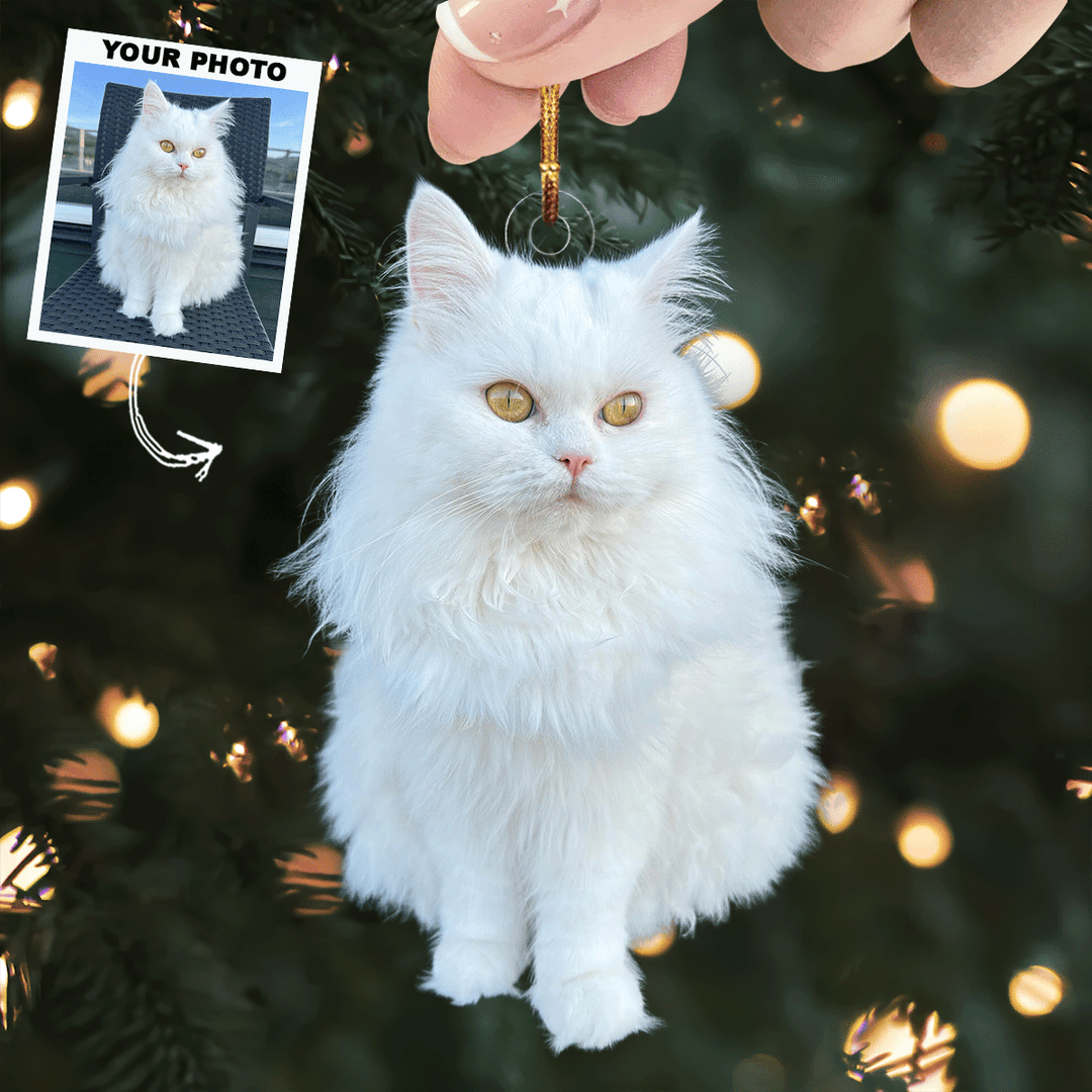 Jingle Paws - Personalized Photo Mica Ornament - Christmas Gift For Pet Lovers, Dog Lovers, Cat Lovers