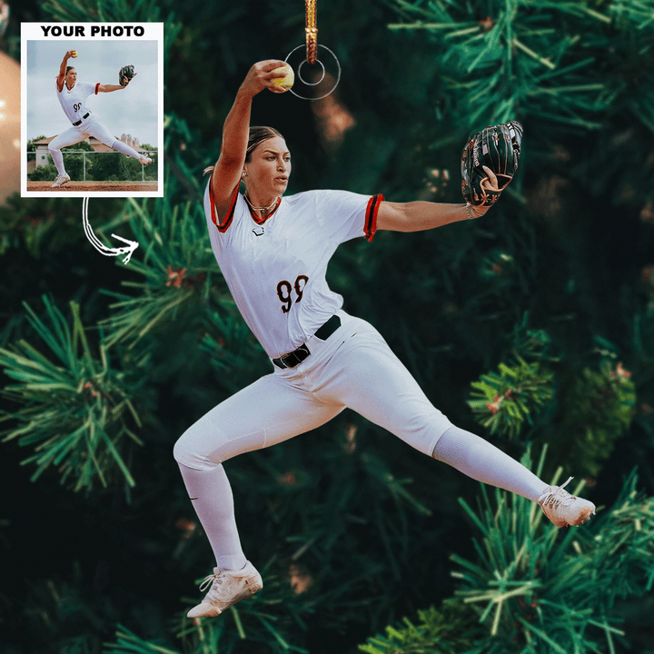 Glove & Glory - Personalized Photo Mica Ornament - Christmas Gift For Sports Lovers
