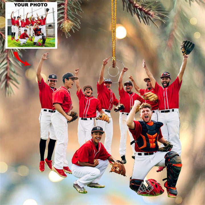 Powe Pitchers - Personalized Photo Mica Ornament - Gift For Baseball Lover, Baseball Player, Family Member