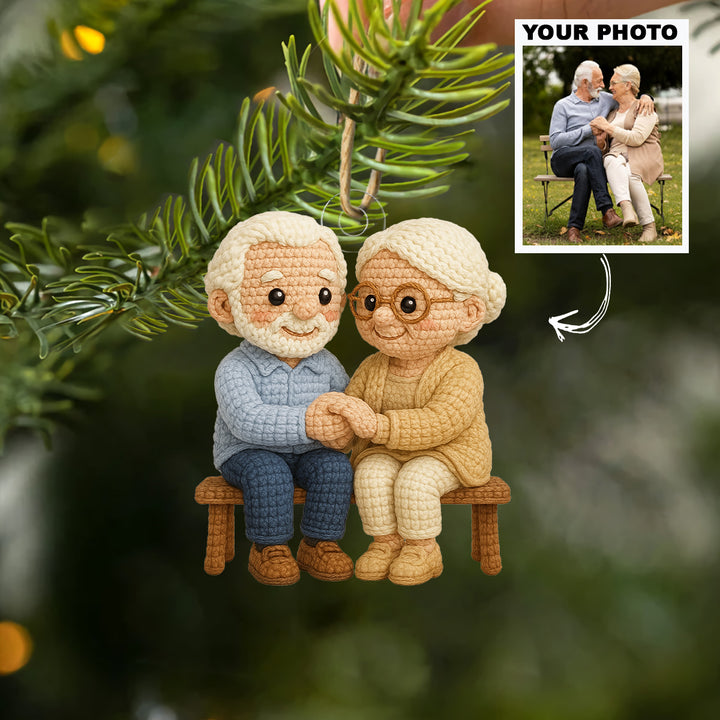Timeless Love - Personalized Photo Ornament - Christmas Gift For Grandparents AGP0DH032