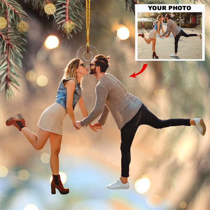 Together Always - Personalized Photo Mica Ornament - Christmas Gift For Couple, Family Members