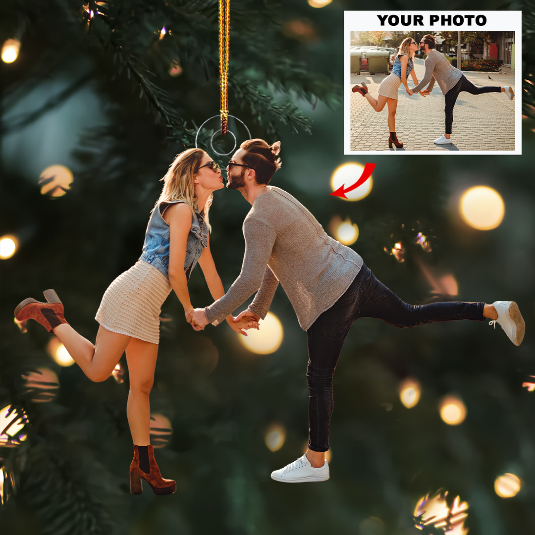 Together Always - Personalized Photo Mica Ornament - Christmas Gift For Couple, Family Members