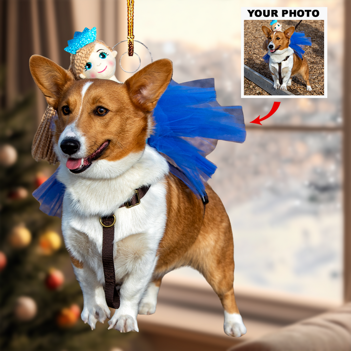 Woofy Wonderland - Personalized Photo Mica Ornament - Christmas Gift For Pet Lovers, Pet Owners