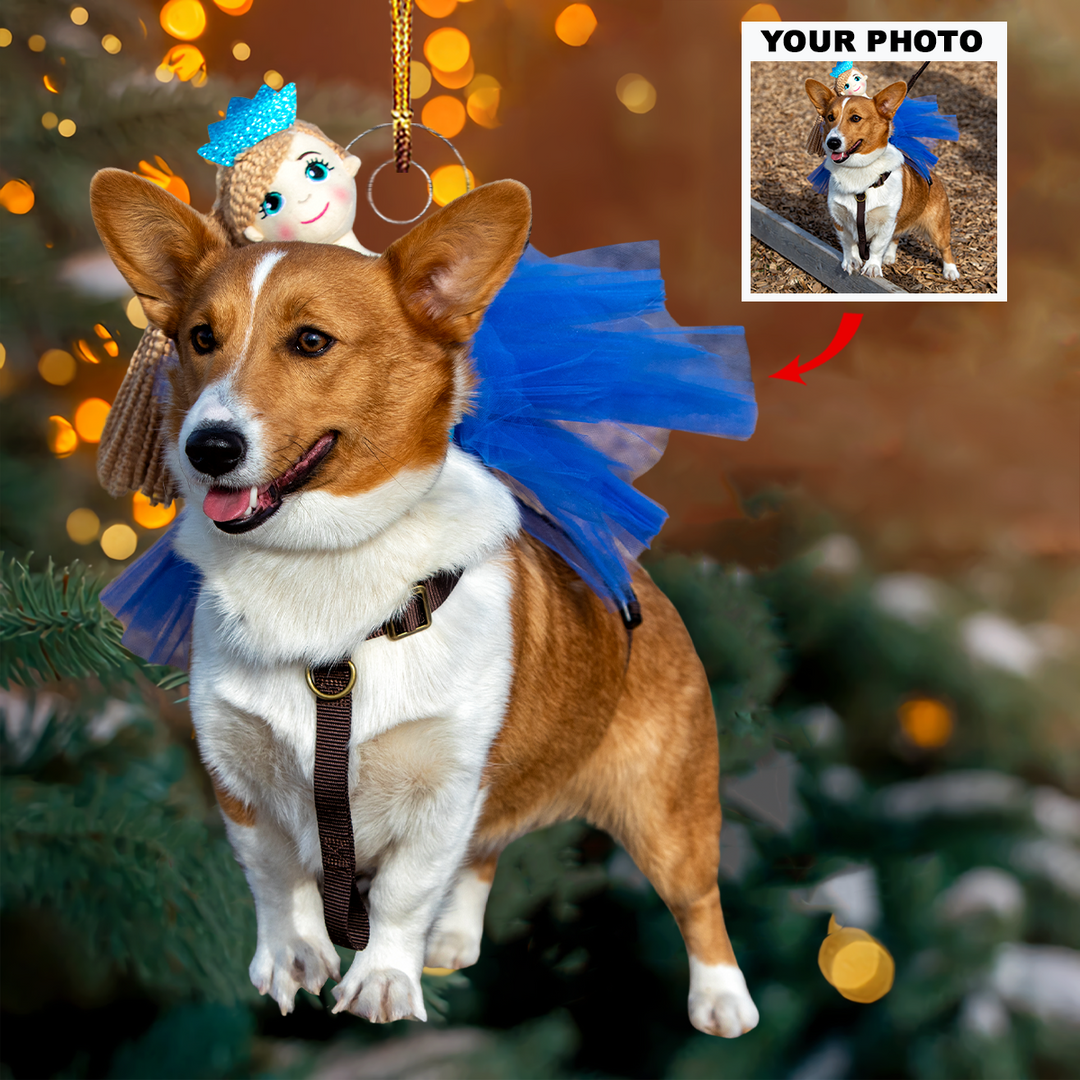 Woofy Wonderland - Personalized Photo Mica Ornament - Christmas Gift For Pet Lovers, Pet Owners