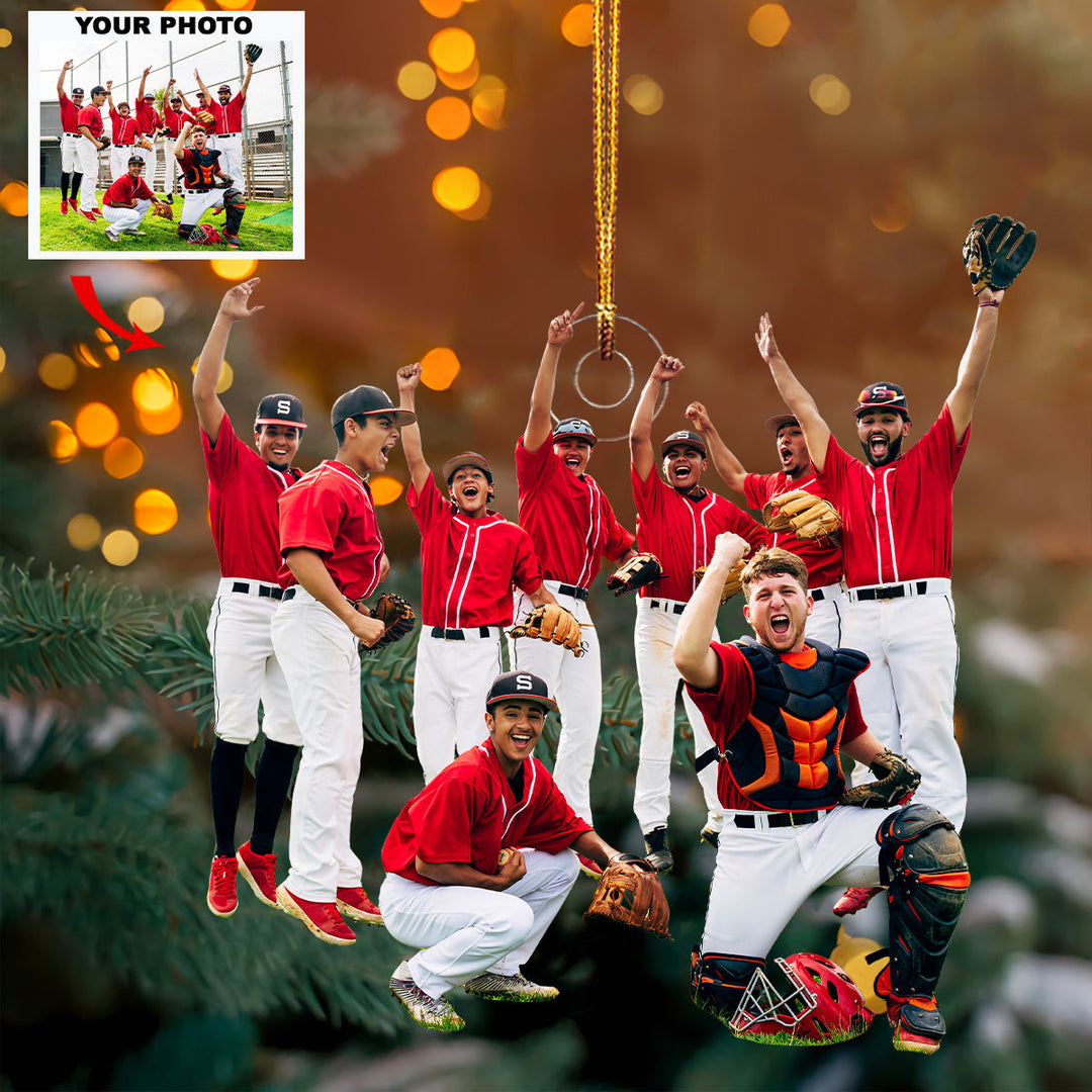 Powe Pitchers - Personalized Photo Mica Ornament - Gift For Baseball Lover, Baseball Player, Family Member