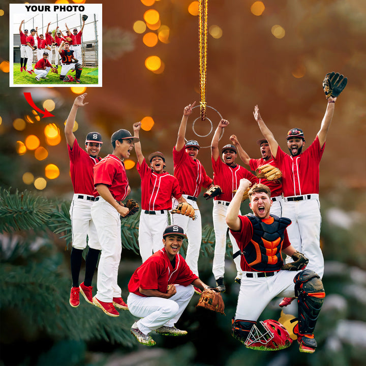 Powe Pitchers - Personalized Photo Mica Ornament - Gift For Baseball Lover, Baseball Player, Family Member