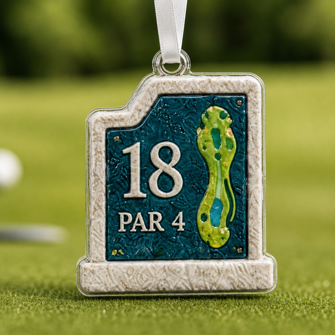 18th Hole Keepsake Mica Ornament NCU0HA023