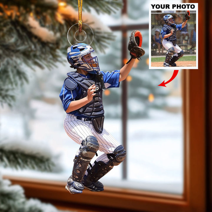 Field Of Dreams - Personalized Photo Mica Ornament - Christmas Gift For Sports Lovers