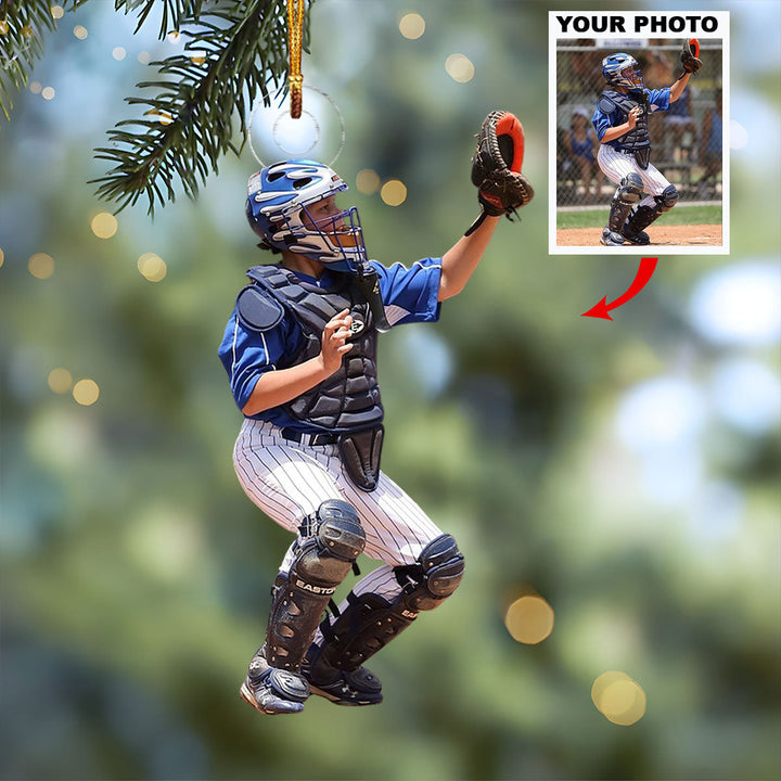 Field Of Dreams - Personalized Photo Mica Ornament - Christmas Gift For Sports Lovers
