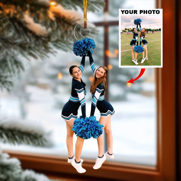 Champion Cheer - Personalized Photo Mica Ornament - Christmas Gift For Cheerleaders, Family Members