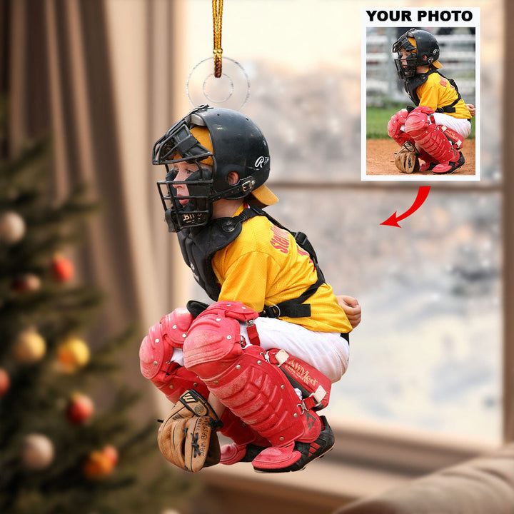 Glove & Glory - Personalized Photo Mica Ornament - Christmas Gift For Sports Lovers