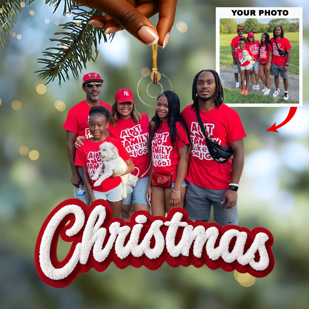 Christmas is Gathering - Personalized Photo Mica Ornament - Christmas Gift For Family Members UPL0LDH009