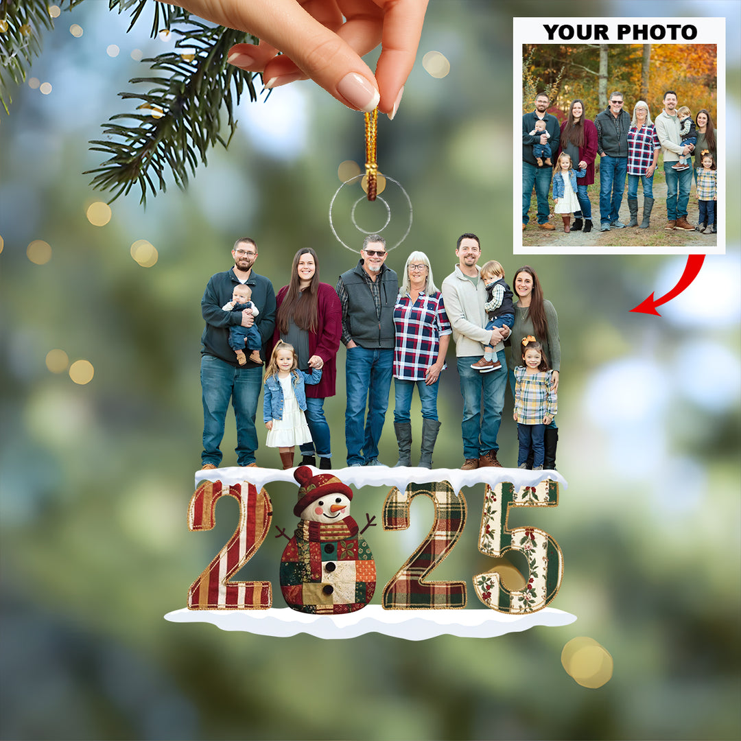 Every Moment Counts - Customized Photo Ornament - Christmas Gift For Family Members UPL0LDH004