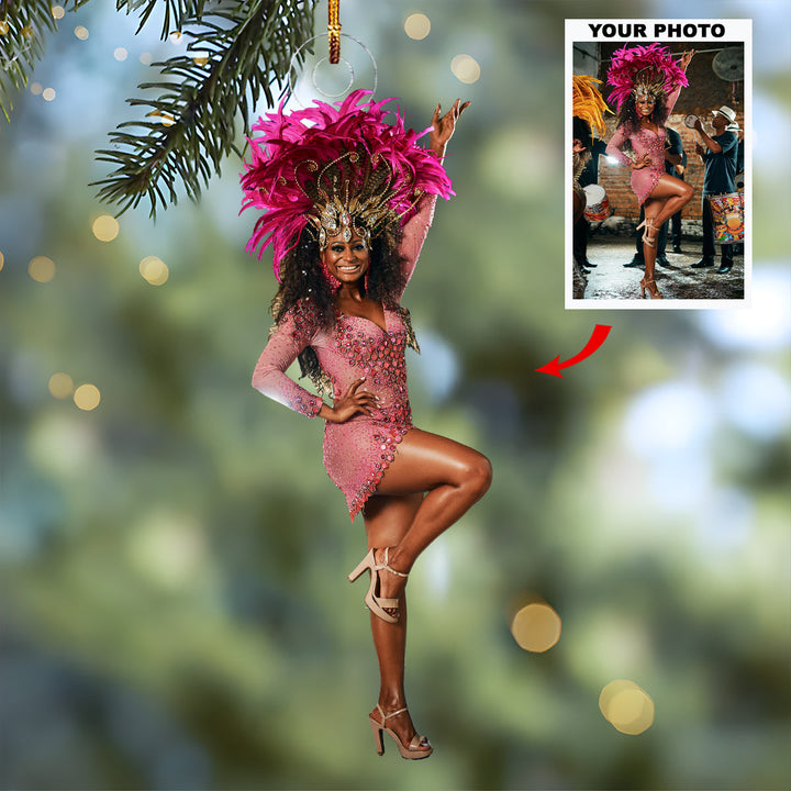 Dancing Essence - Personalized Photo Mica Ornament - Christmas Gift For Ballet Members, Sport Lovers