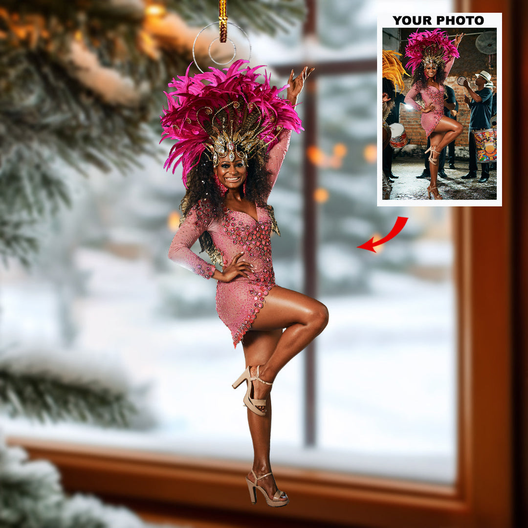 Dancing Essence - Personalized Photo Mica Ornament - Christmas Gift For Ballet Members, Sport Lovers