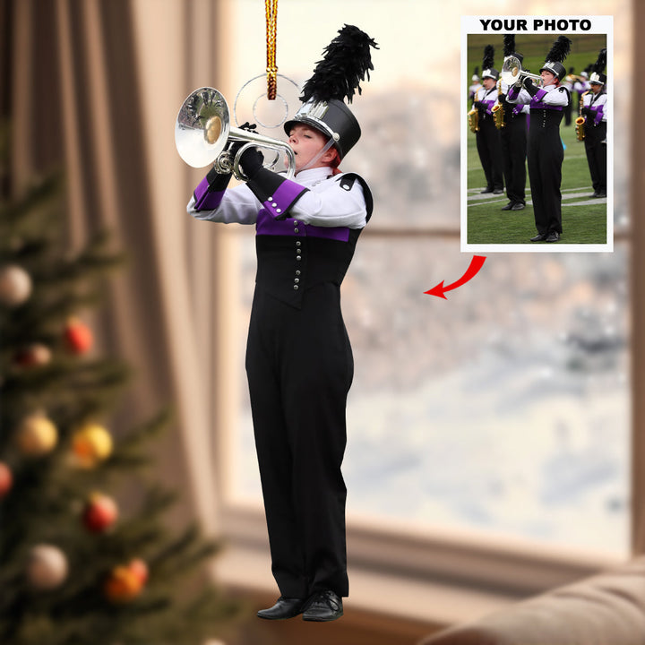Cadence of Champions - Personalized Photo Mica Ornament - Christmas Gift For Marching Band Members, Sport Lovers
