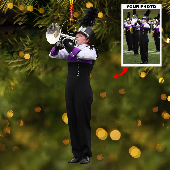 Cadence of Champions - Personalized Photo Mica Ornament - Christmas Gift For Marching Band Members, Sport Lovers