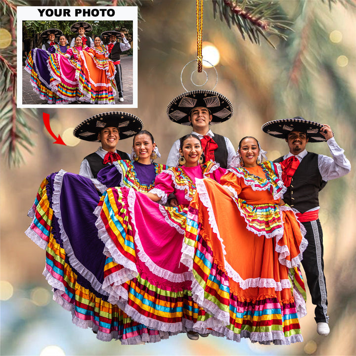 Symphony in Motion - Personalized Photo Mica Ornament - Christmas Gift For Sport Lovers