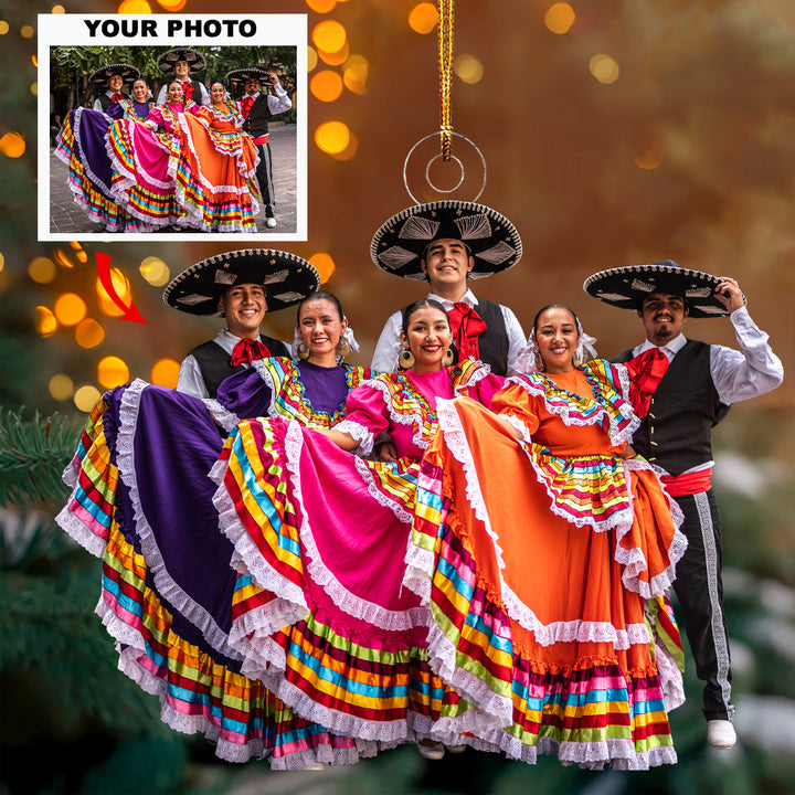 Symphony in Motion - Personalized Photo Mica Ornament - Christmas Gift For Sport Lovers