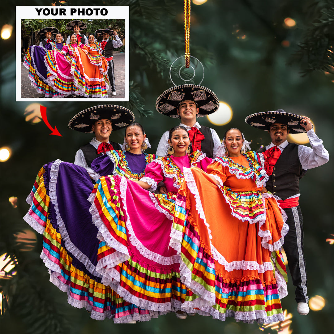 Symphony in Motion - Personalized Photo Mica Ornament - Christmas Gift For Sport Lovers