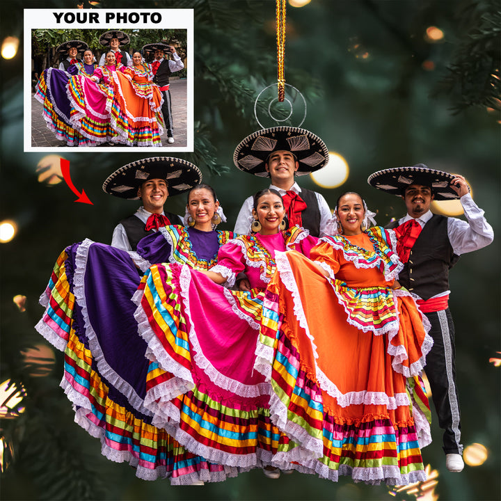 Symphony in Motion - Personalized Photo Mica Ornament - Christmas Gift For Sport Lovers