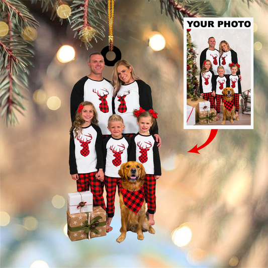 Personalized Photo Mica Ornament - Customized Your Photo Ornament V2 ARND005