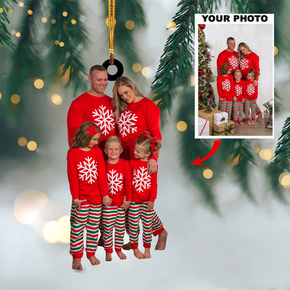 Personalized Photo Mica Ornament - Customized Your Photo Ornament V2 ARND005