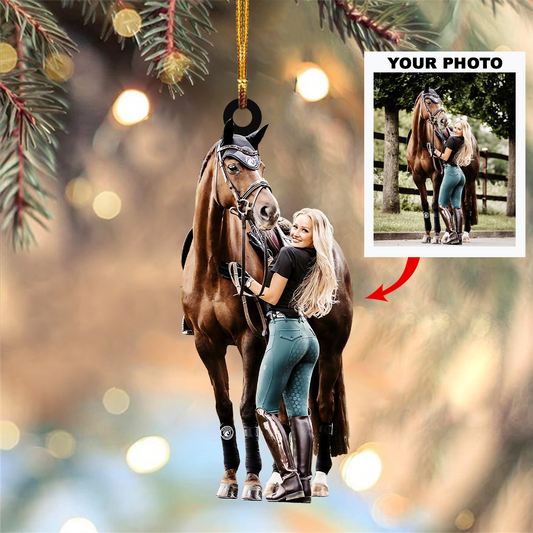 Personalized Photo Mica Ornament - Customized Your Photo Ornament V5 ARND005