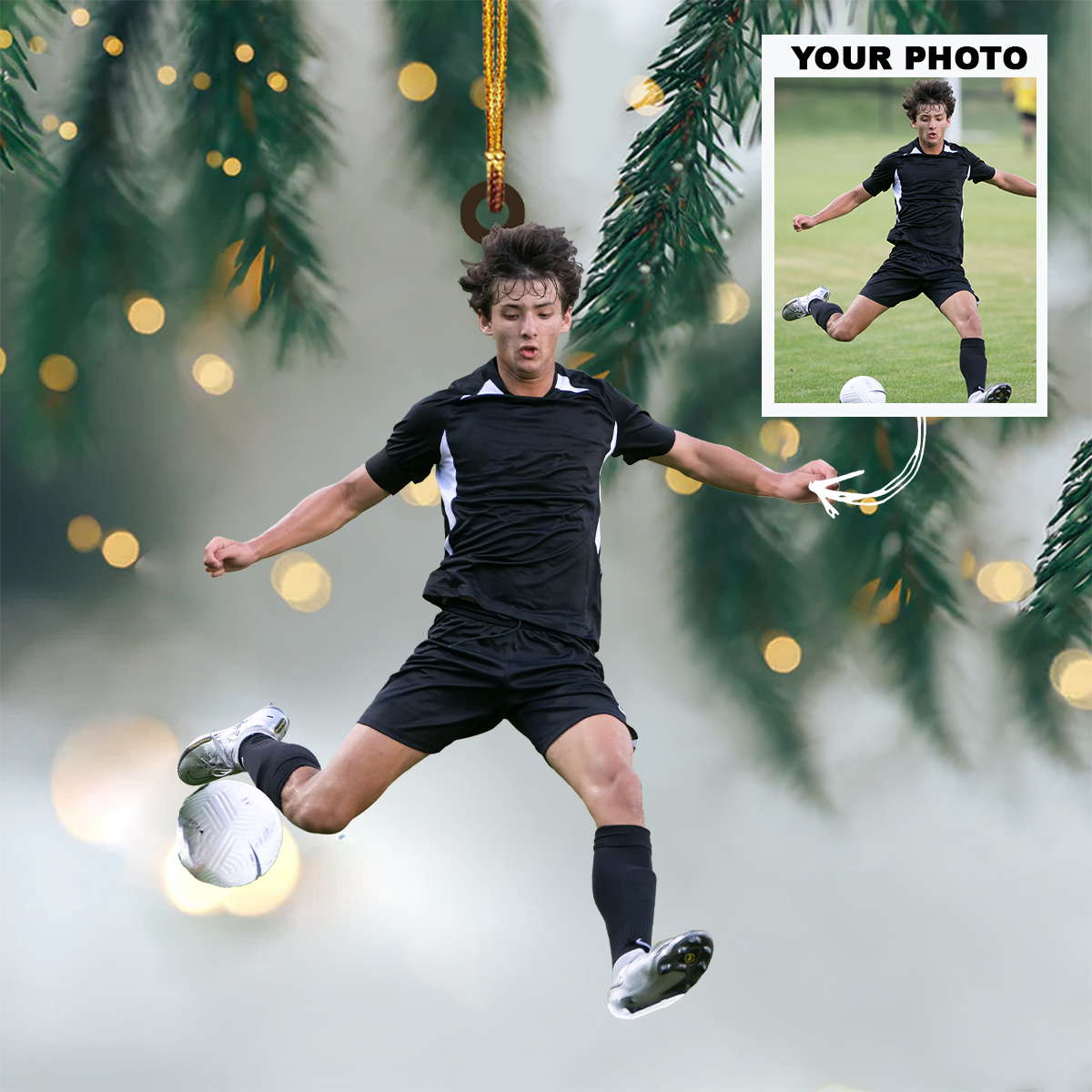 Personalized Photo Mica Ornament - Customized Your Photo Ornament V4 ARND0014