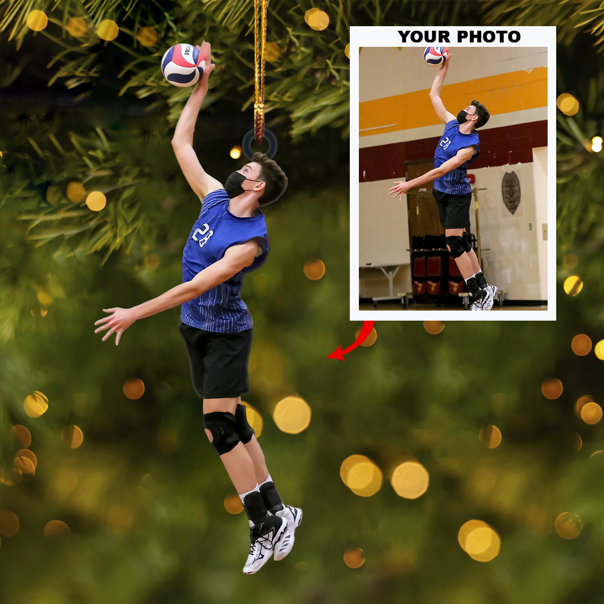Personalized Photo Mica Ornament - Customized Your Photo Ornament V1 ARND0014