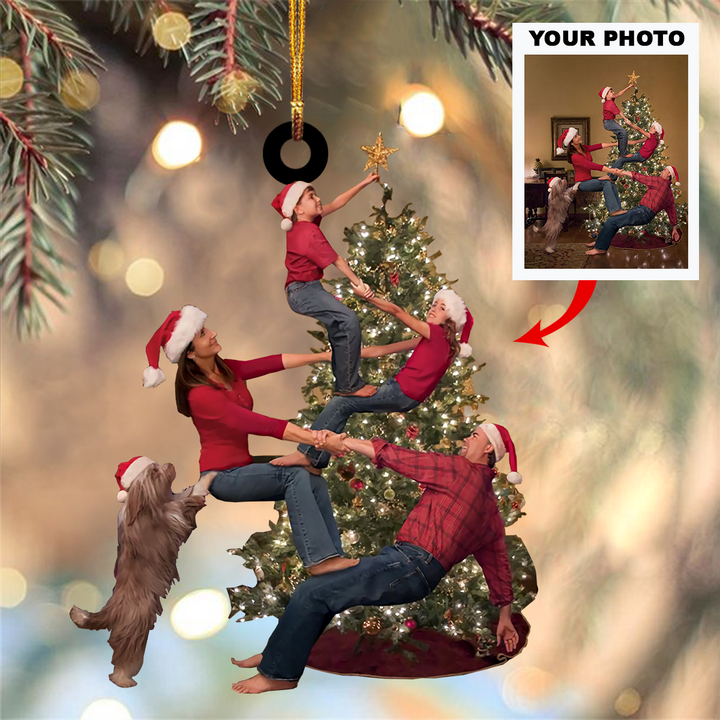 Personalized Photo Mica Ornament - Customized Your Photo Ornament V3 ARND005
