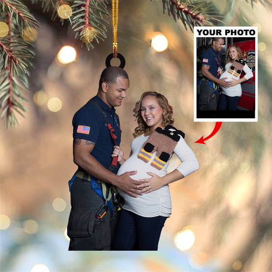 Personalized Photo Mica Ornament - Customized Your Photo Ornament V6 ARND005